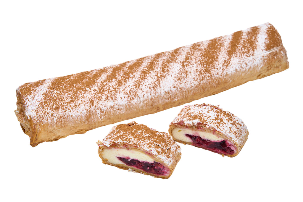 cheese & cherry strudle (slab - 10 pieces)