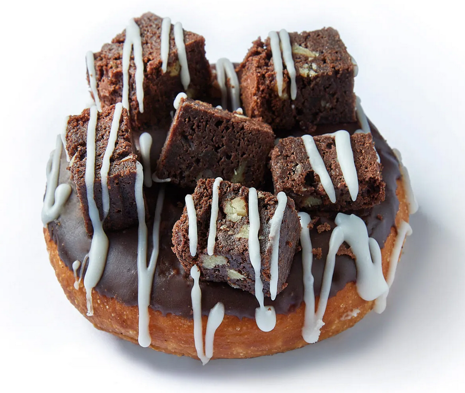 chocolate brownie donut