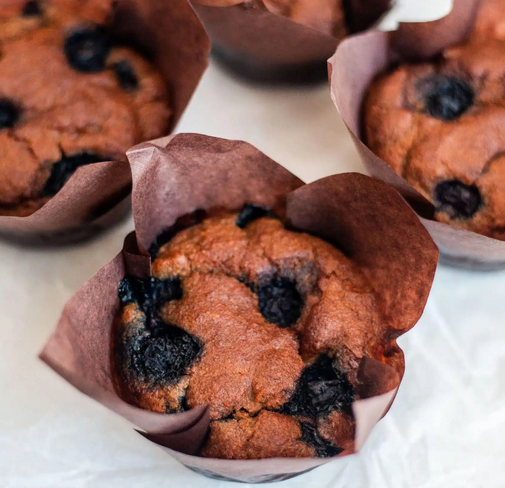 raw passion vegan blueberry muffins (gf) - 6 pack