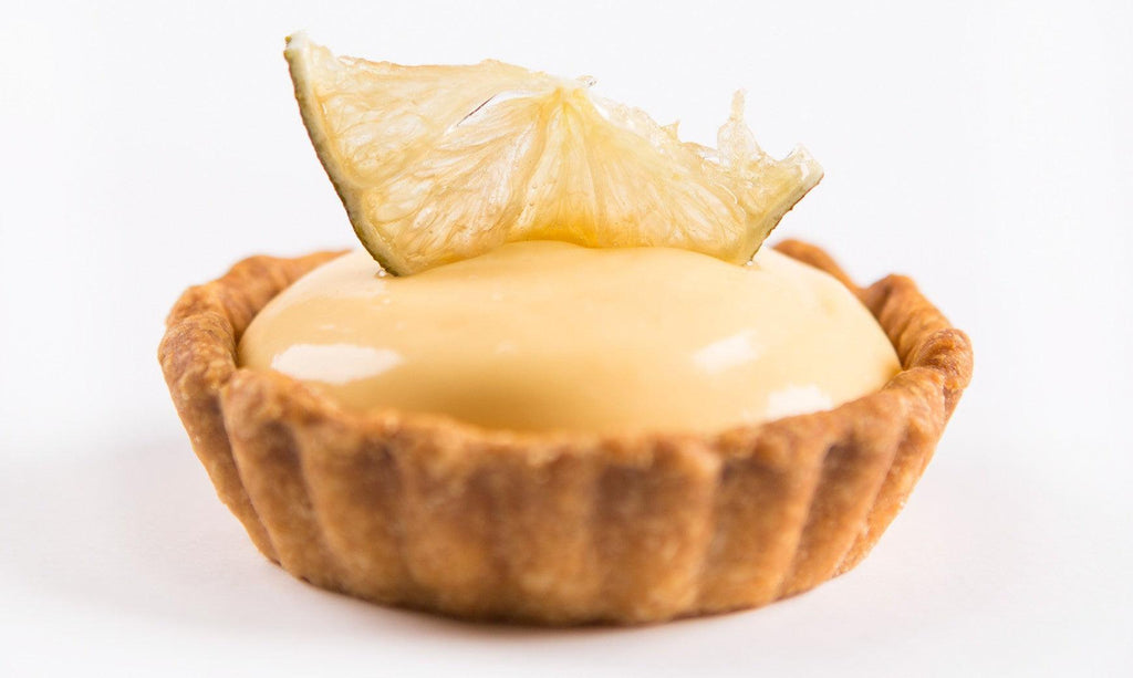 Lemon and Lime Tart, creamy with a double dose of citrus in box of 6