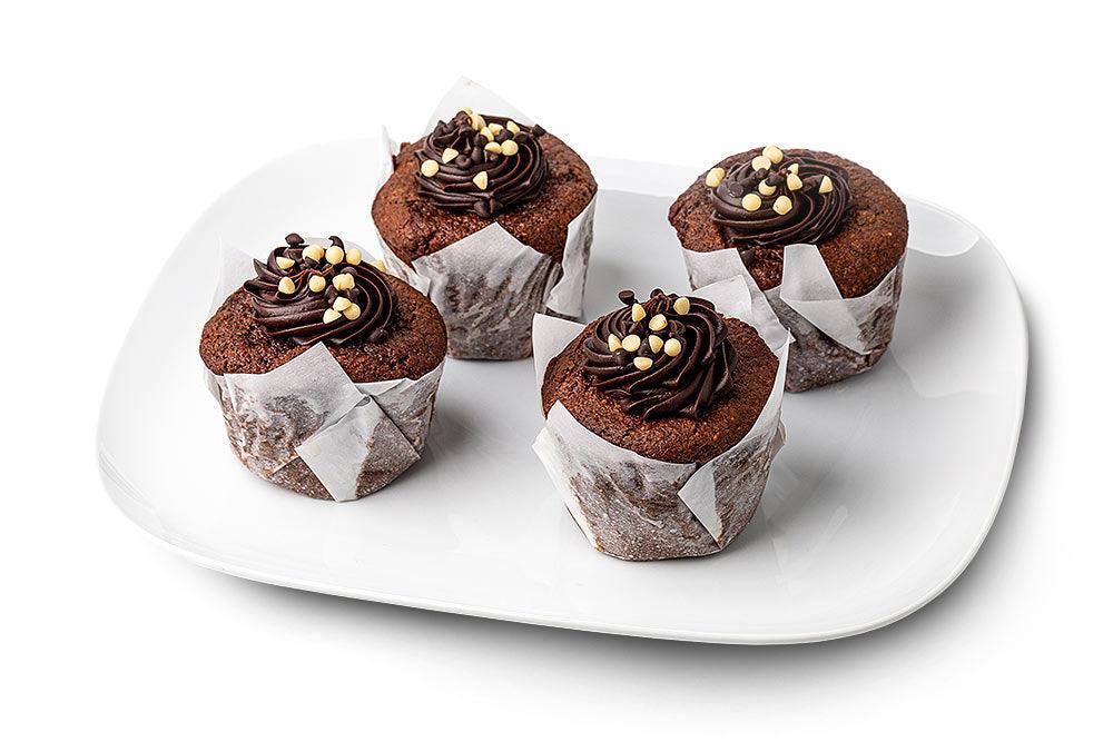 LITTLE SECRETS BAKEHOUSE TRIPLE CHOCOLATE INDULGENCE MUFFIN - GLUTEN FREE (BOX OF 6) - STORE TO DOOR