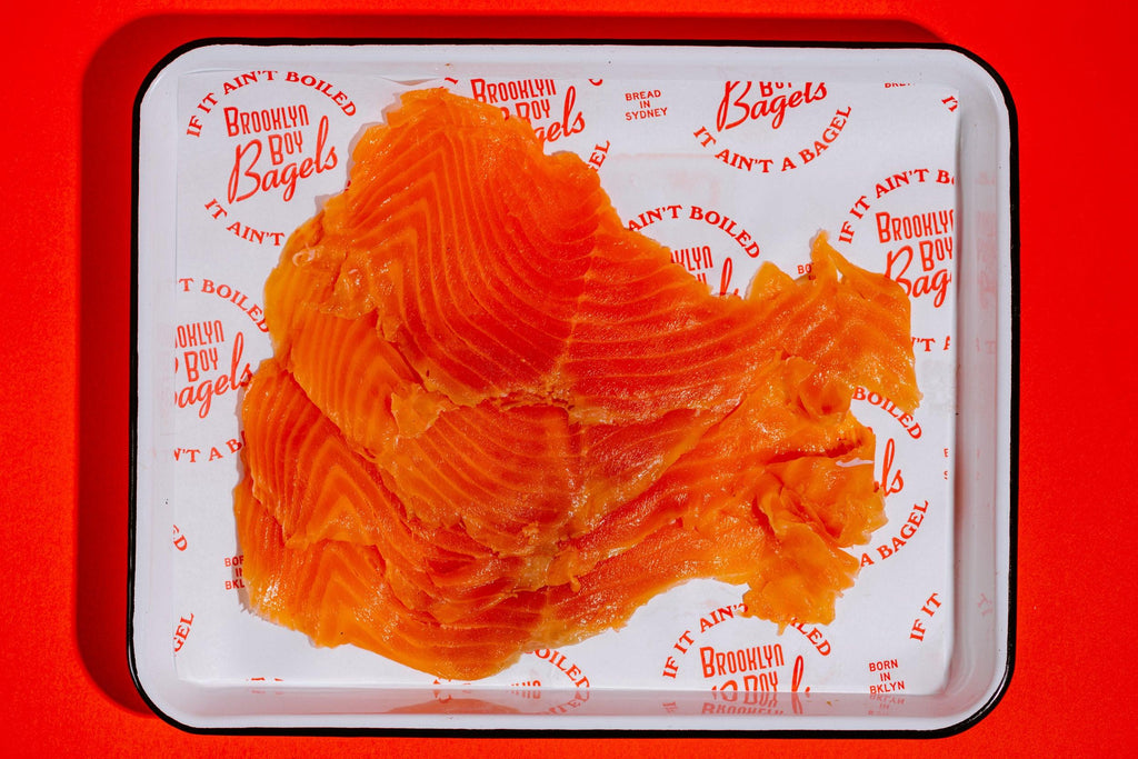 BROOKLYN BOY BAGELS - Smoked Salmon ("Lox") 150g (2 days notice required) - STORE TO DOOR