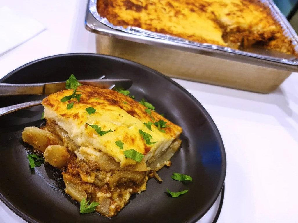 TRADITIONAL MOUSSAKA (WITH LEAN MEAT) - FROZEN (3 SIZES AVAILABLE) - STORE TO DOOR