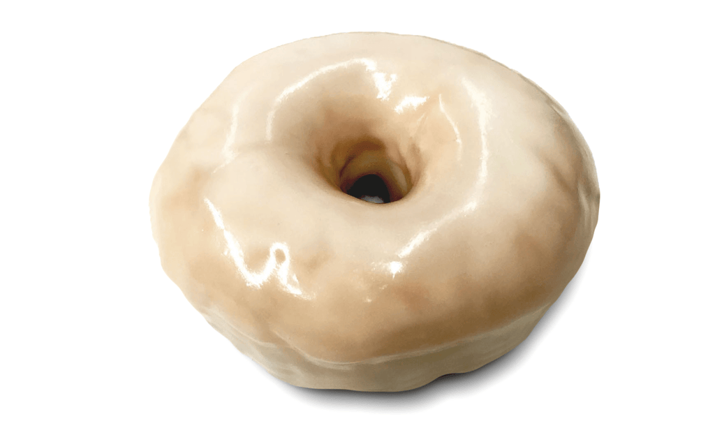 Vanilla Glazed Donut Soft and fluffy ring donut with a classic vanilla glaze.