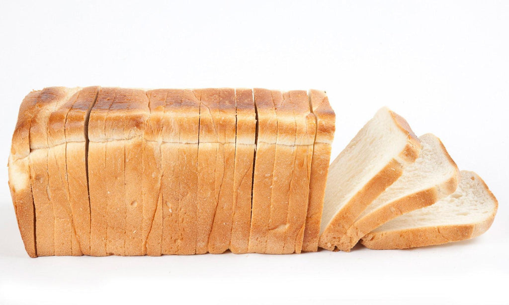 White sliced bread is soft and fluffy sliced in 1.2cm Thickness
