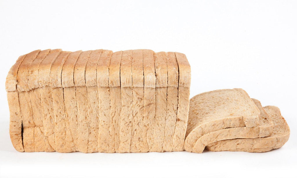 Wholemeal sliced bread is soft and fluffy sliced in 1.2cm Thickness