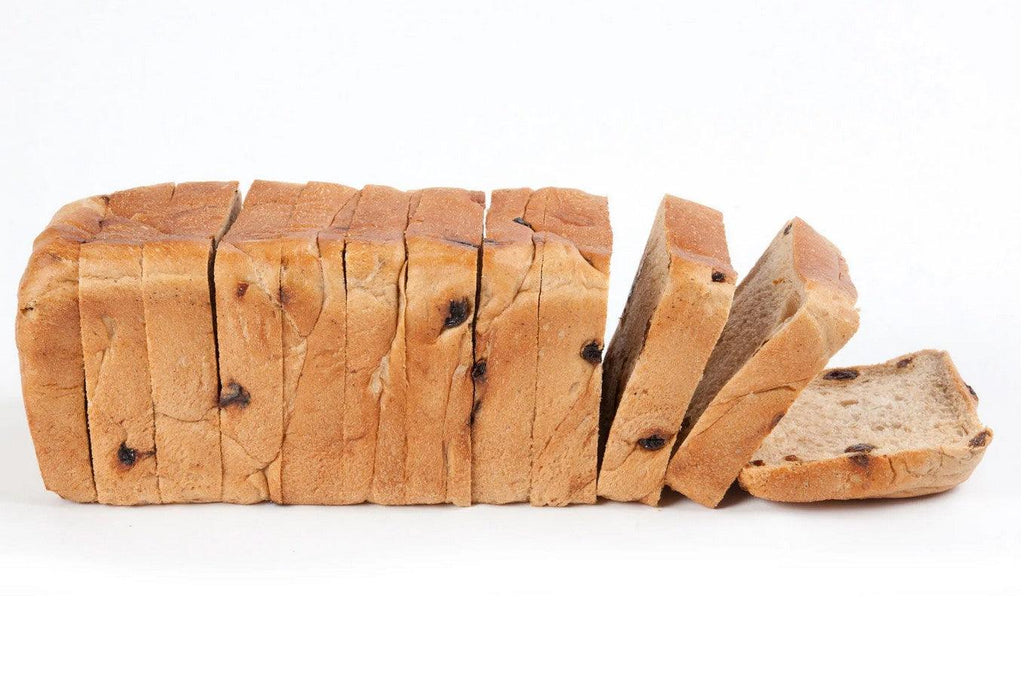 Fruit Loaf Sliced Bread is soft and fluffy and cut in 2.5CM thick slices