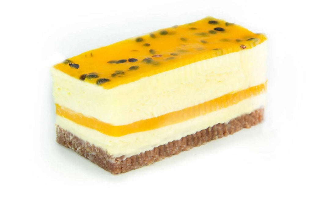MANGO PASSION CHEESECAKE SLICES IN A BOX OF 6