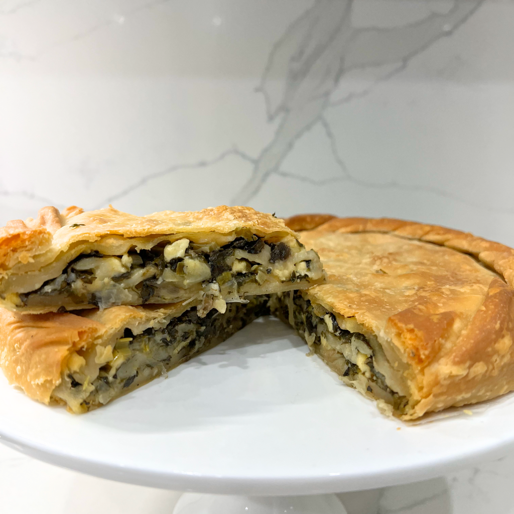 athena cake shop greek spinach pie (spanakopita) large size