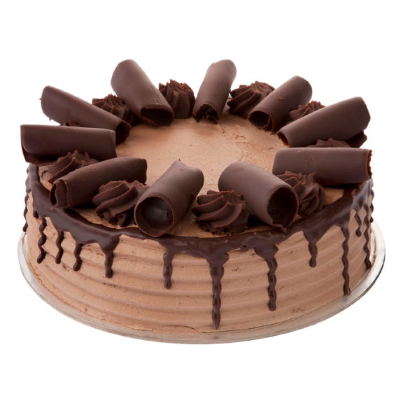 chocolate fudge torte made with chocolate sponge, moistened with rum liqueur and layered with chocolate fudge