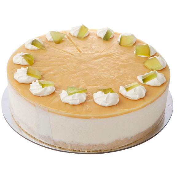 Mezzapica Traditional biscuit base chilled lemon cheesecake