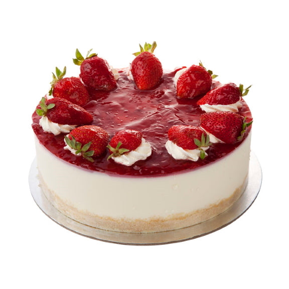 Mezzapica Strawberry Cheesecake made from Traditional biscuit base chilled strawberry cheesecake