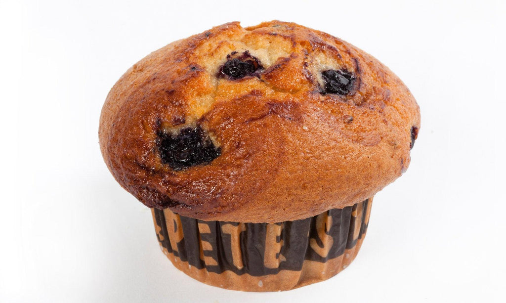 Large American style Blueberry Muffin with fresh blueberries