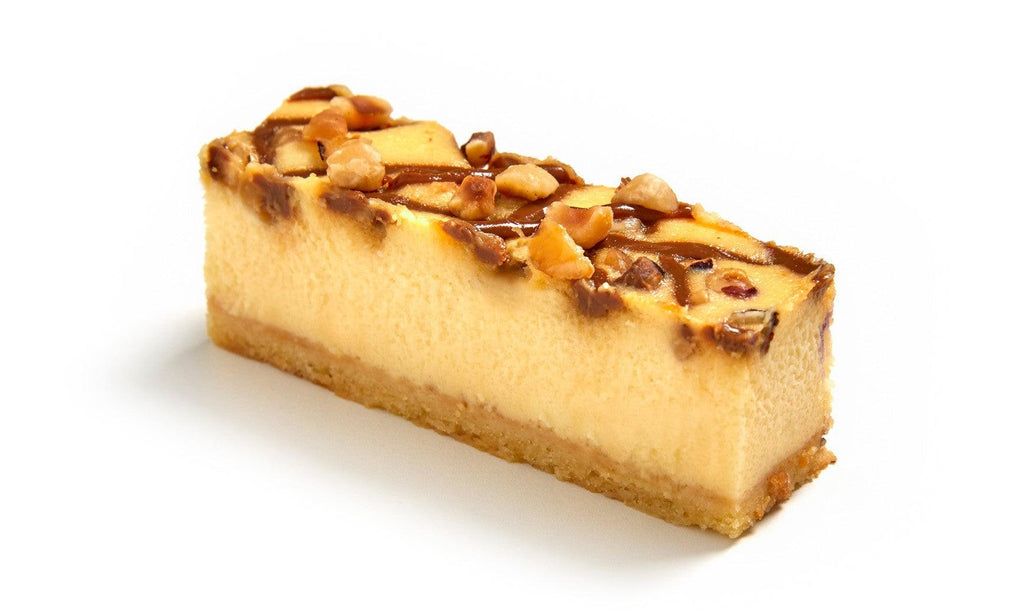 CARAMEL SWIRL CHEESECAKE (6 PACK) IN RECTANGLE SLICES