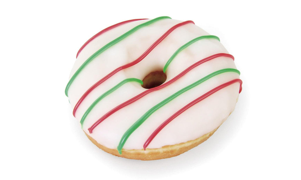 CHRISTMAS VANILLA STRIPED DONUT (PACK OF 4)