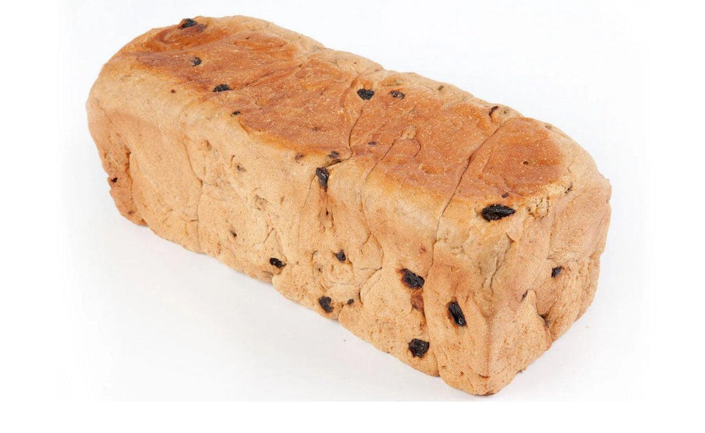 Fruit Loaf Sliced Bread is soft and fluffy and as a whole unsliced piece