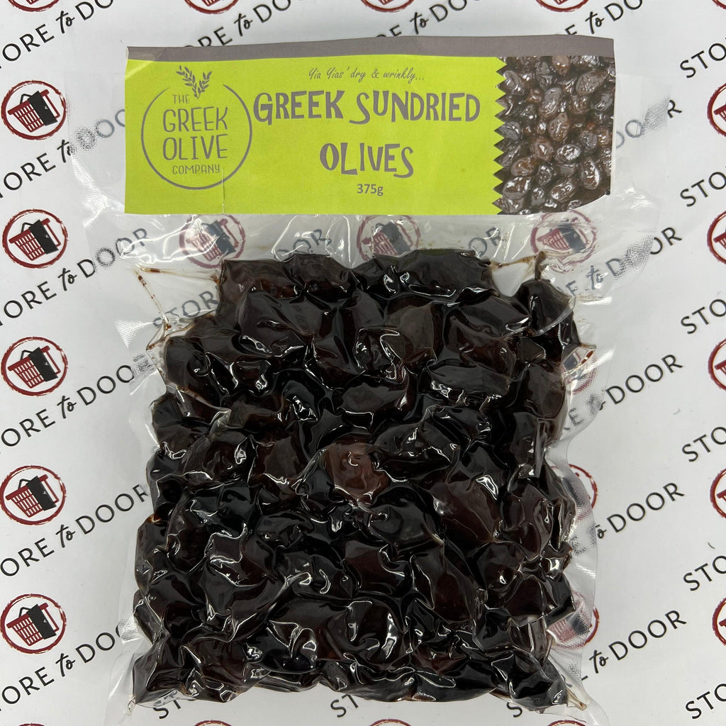 GREEK SUNDRIED OLIVES 375G - STORE TO DOOR