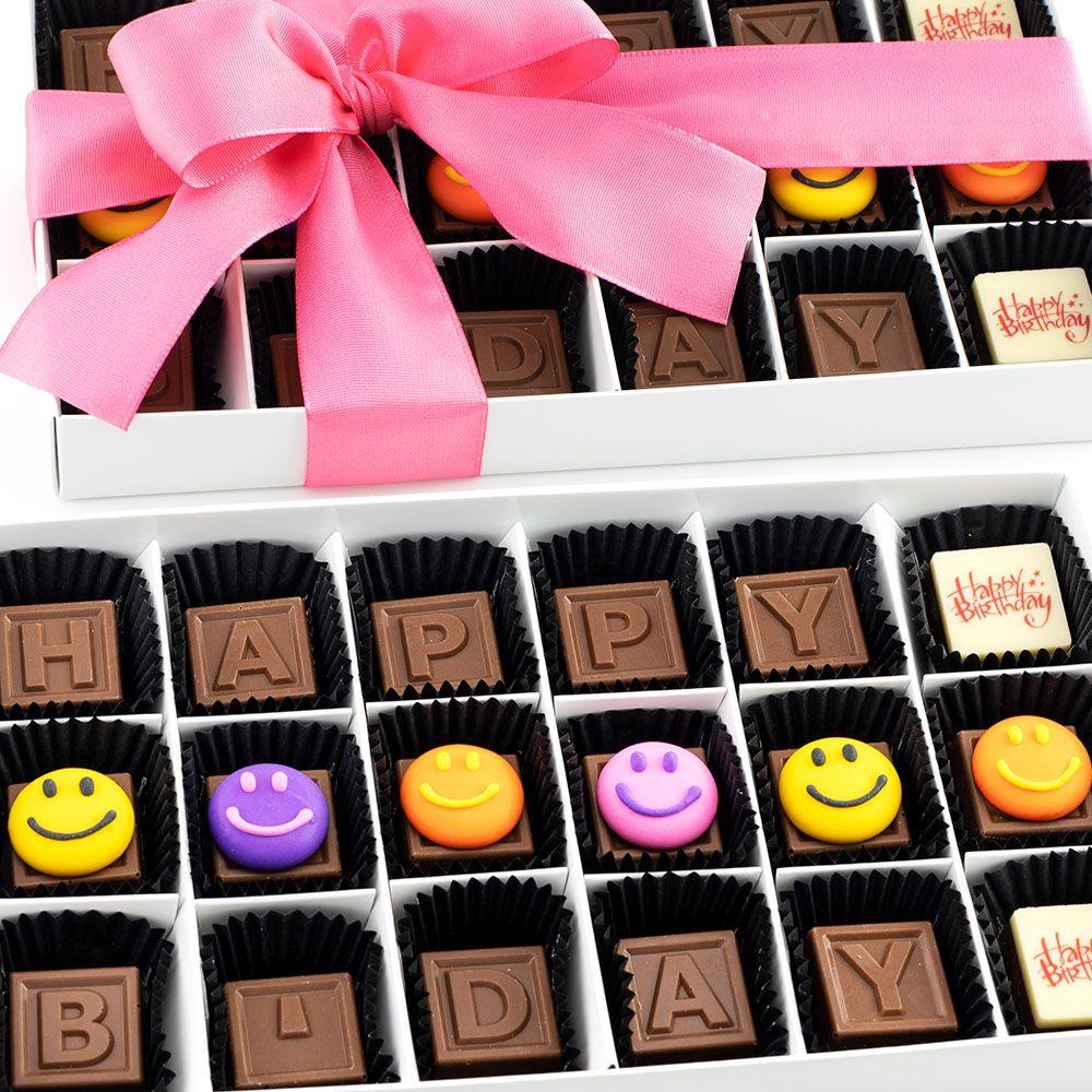 CHOCOGRAM CHOCOLATE HAPPY BIRTHDAY SMILEYS - STORE TO DOOR