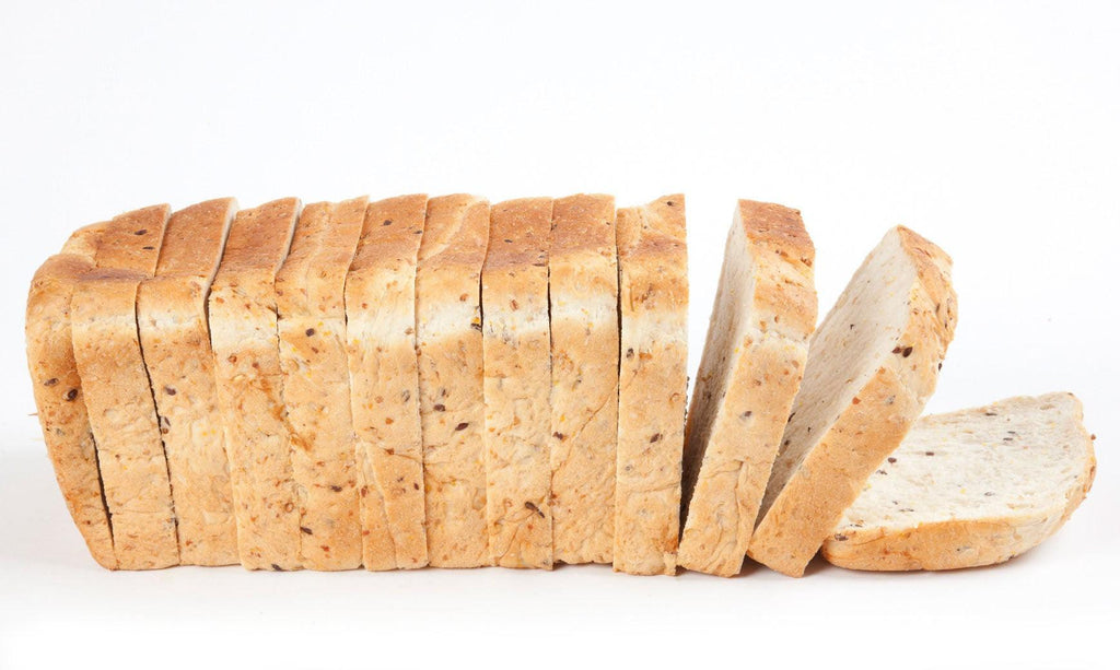 Soft and Fluffy multigrain sliced bread sliced in 2.5cm Thickness