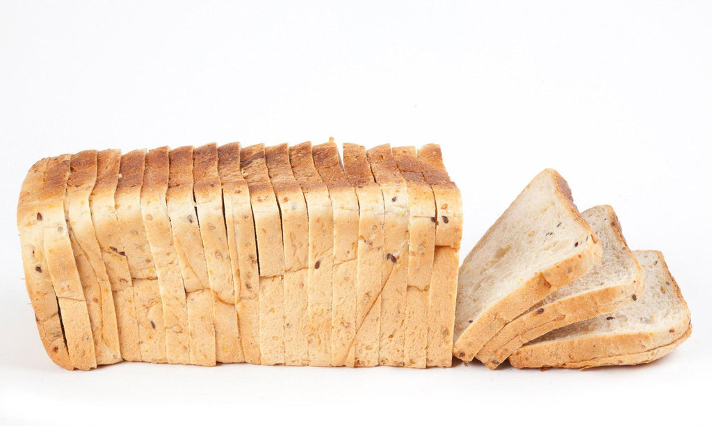 Soft and Fluffy multigrain sliced bread sliced in 1.2cm Thickness