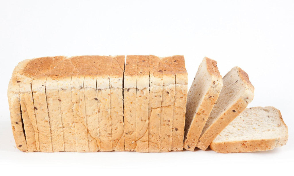 Soft and Fluffy multigrain sliced bread sliced in 1.9cm Thickness