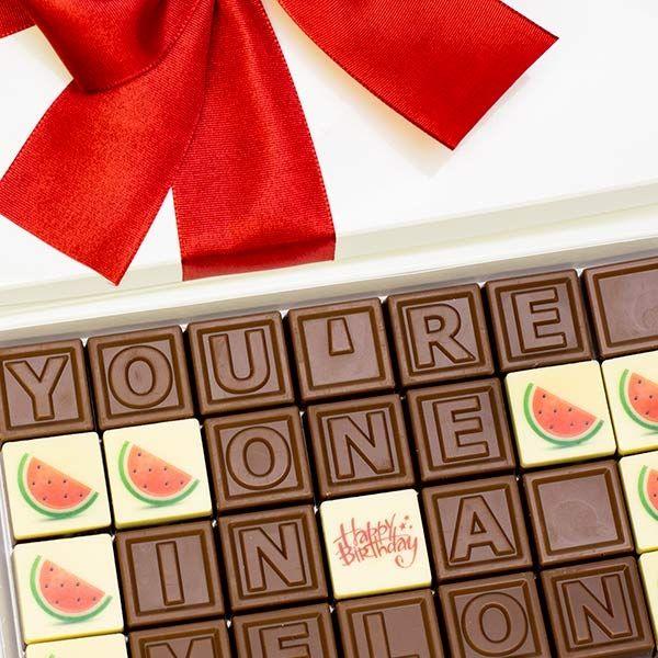 CHOCOGRAM ONE IN A MELON BIRTHDAY CHOCOLATES - STORE TO DOOR