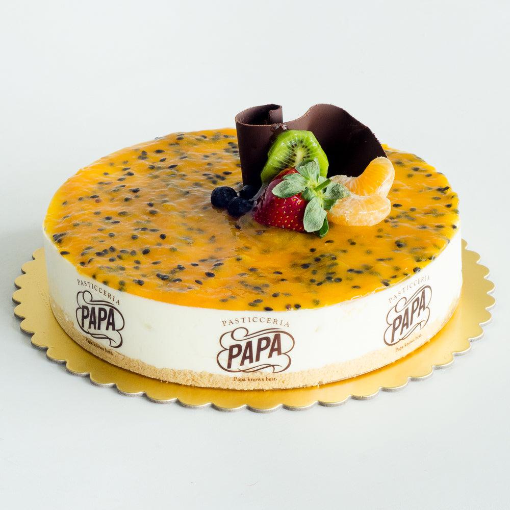 Papa's pasticceria passionfruit cheesecake home delivered sydney