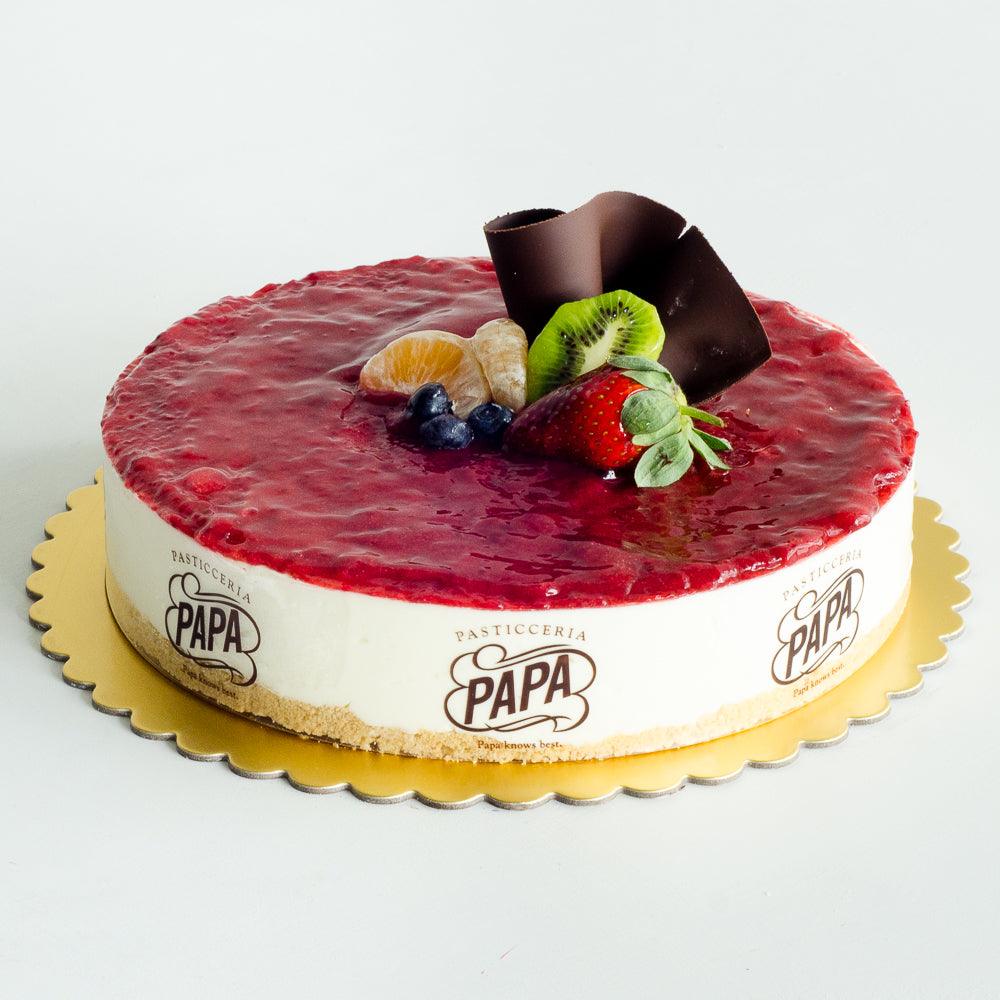 PAPA'S PASTICCERIA STRAWBERRY CHEESECAKE HOME DELIVERED SYDNEY