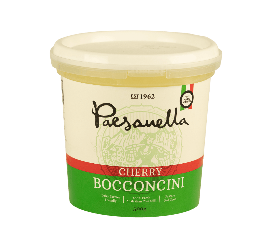 Paesanella Cherry Bocconcini 500g fresh Australian cow milk, pasture fed