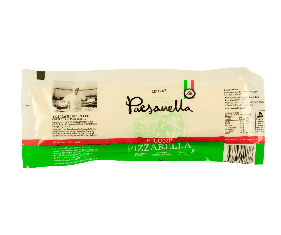 Paesanella Filone Pizzarella 1kg Australian, pasture fed, gluten free and vegeterian