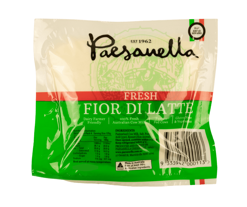 Paesanella Fresh Fior Di Latte 300g Fresh Australian Cow milk, pasture fed  