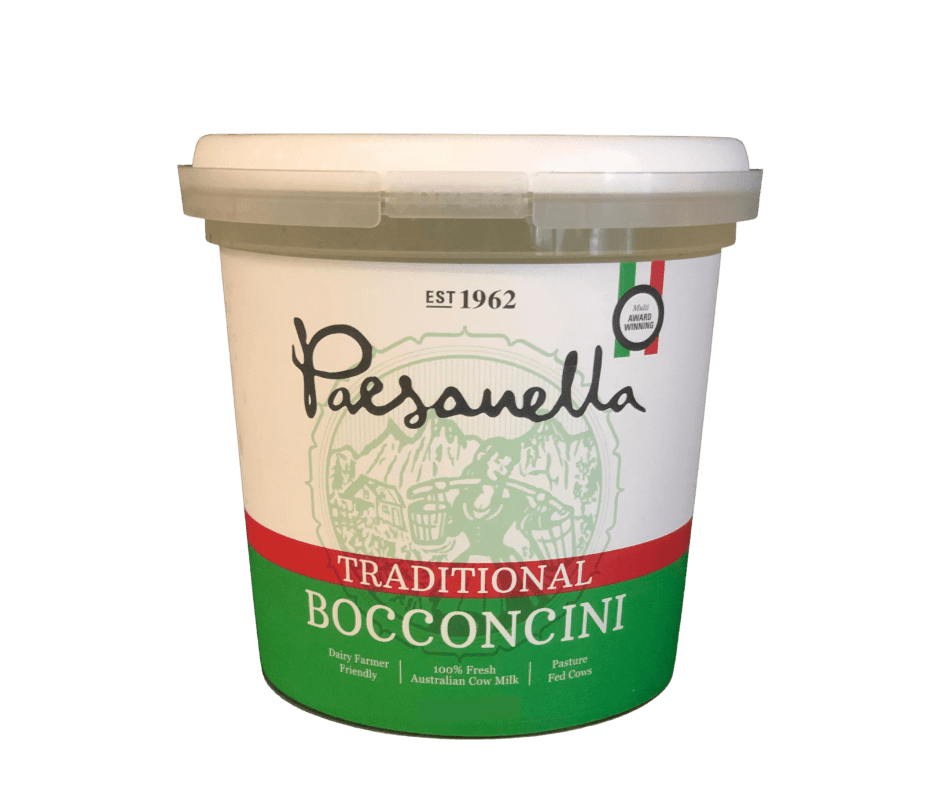 Paesanella Traditional Bocconcini 1KG Australian Pasture fed, gluten free and vegeterian