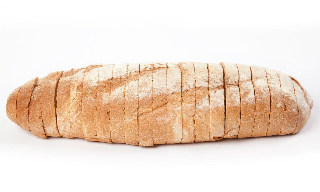 Homestyle Italian Pane Di Casa hand-shaped loaf with a thick, crispy crust and an aerated crumb