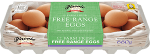 Pirovic 12 farm fresh free range eggs online