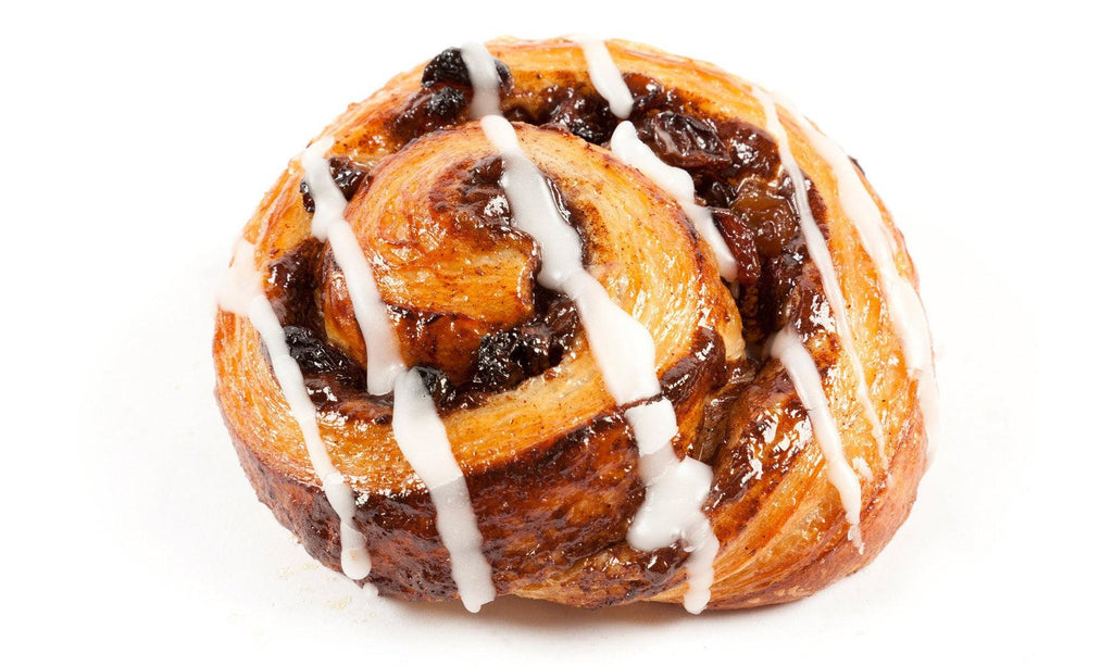 Sultana Swirl with rich butter pastry coiled with juicy sultanas, spicy cinnamon and sweet fondant to create the perfect 'snail'