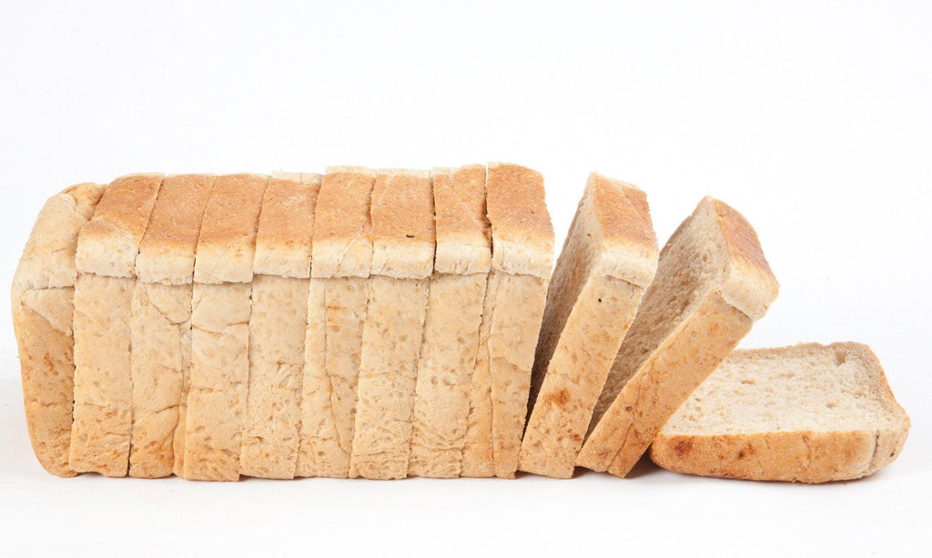 Wholemeal sliced bread is soft and fluffy sliced in 2.5cm Thickness