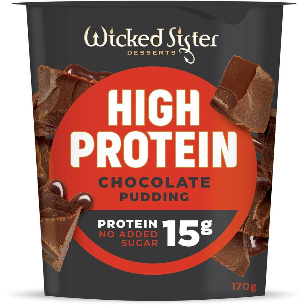 Wicked Sister High Protein Chocolate Pudding 170g - STORE TO DOOR