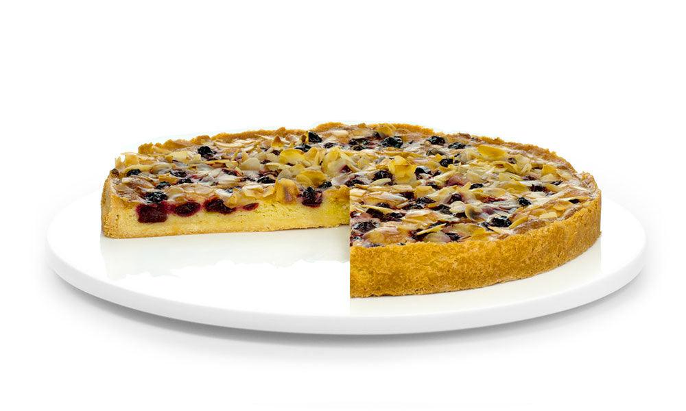 yaels sour cherry and almond flan